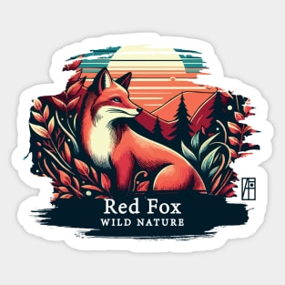 Red Fox - WILD NATURE - RED FOX -10 Sticker